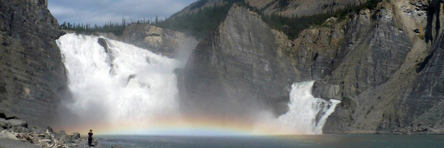 Victoria Falls on the great Nahanni River of the Canadian North